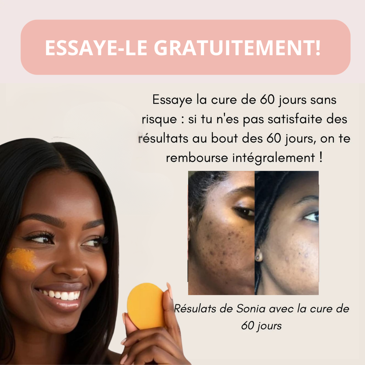 Pads Nettoyants au Curcuma 3 en 1