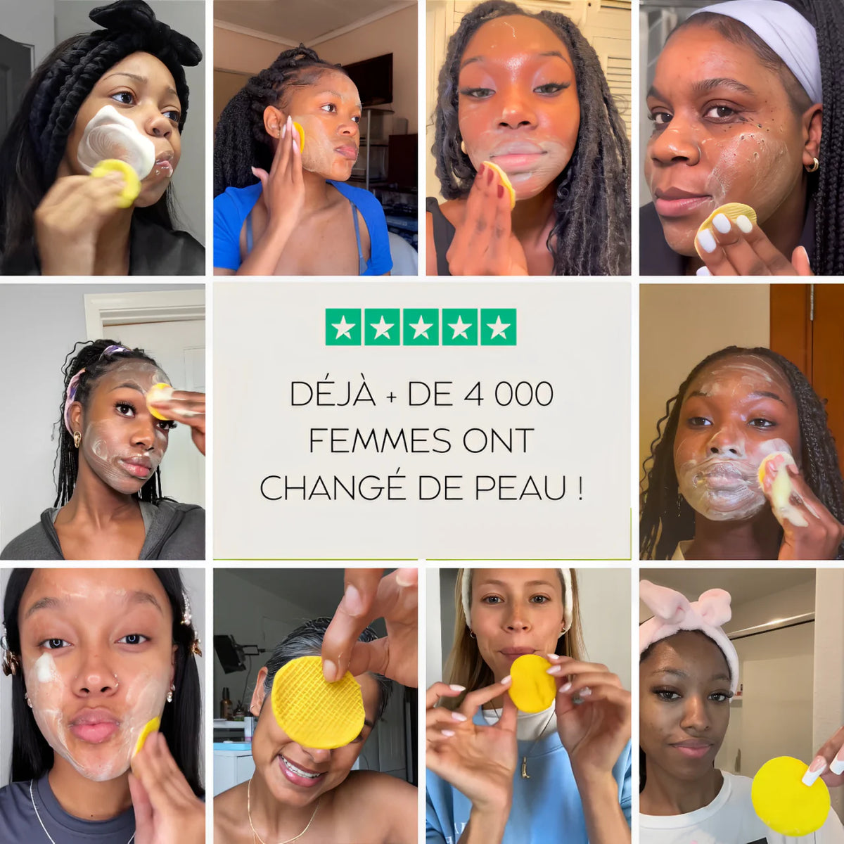 Pads Nettoyants au Curcuma 3 en 1